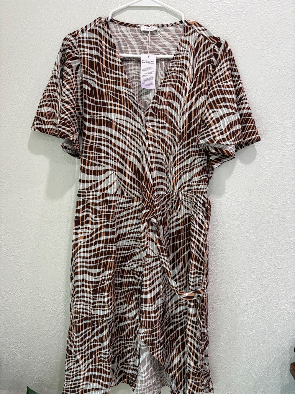 LASCANA Abstract Print Midi Dress NWT